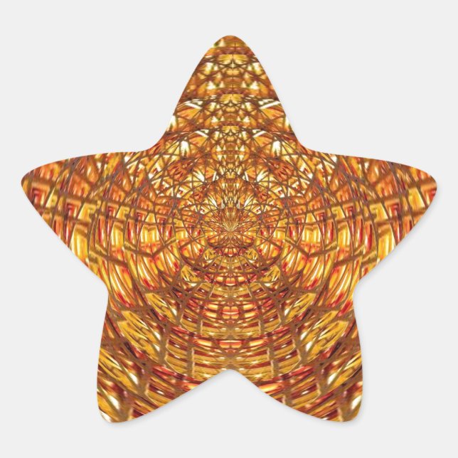 Spider Basket Weave : Attracts n retains energies Star Sticker (Front)
