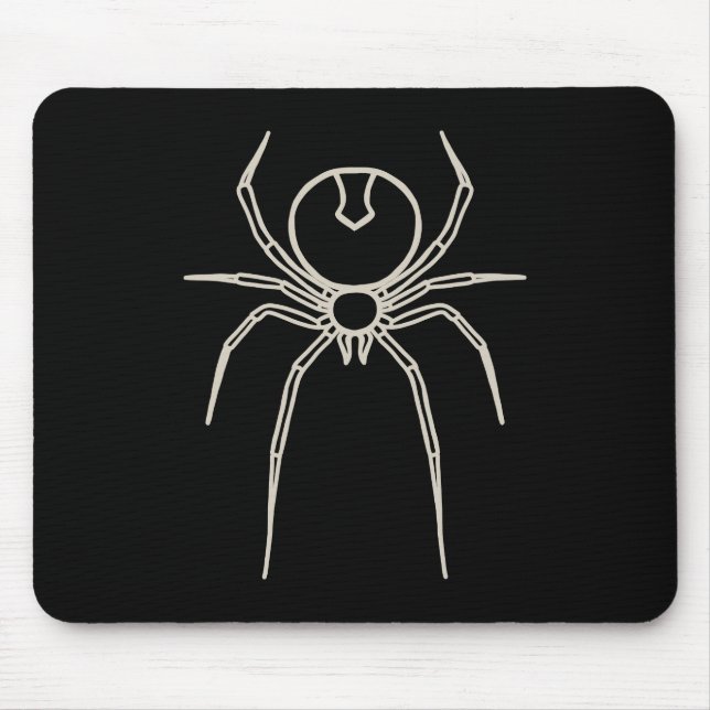Spider - Bat Black and Bone White Mouse Pad (Front)