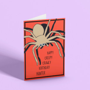 Spider Birthday  Card