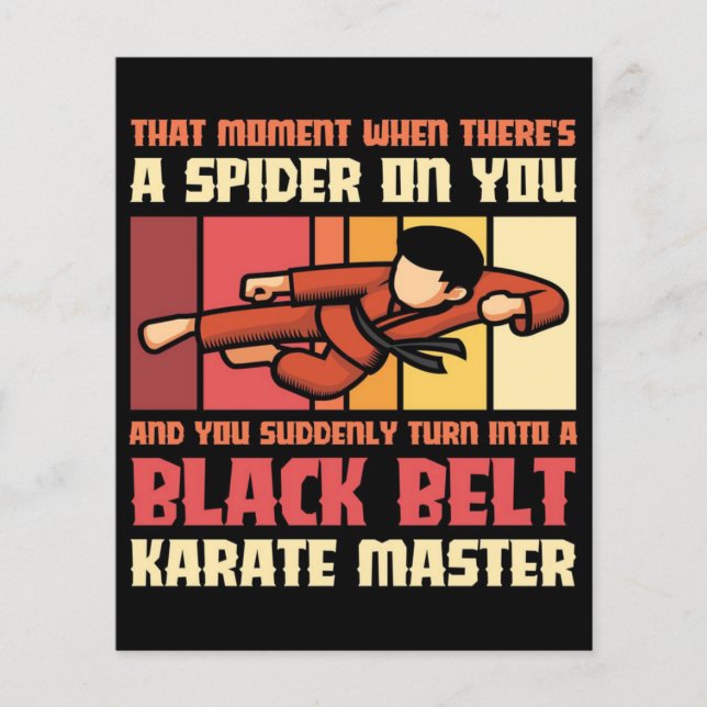 Spider Black Belt Karate Master Flyer (Front)