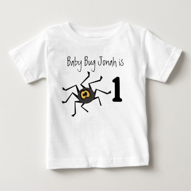 Spider Bug Customizable Birthday T-shirt (Front)
