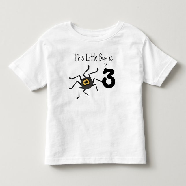 Spider Bug Customizable Birthday T-shirt (Front)