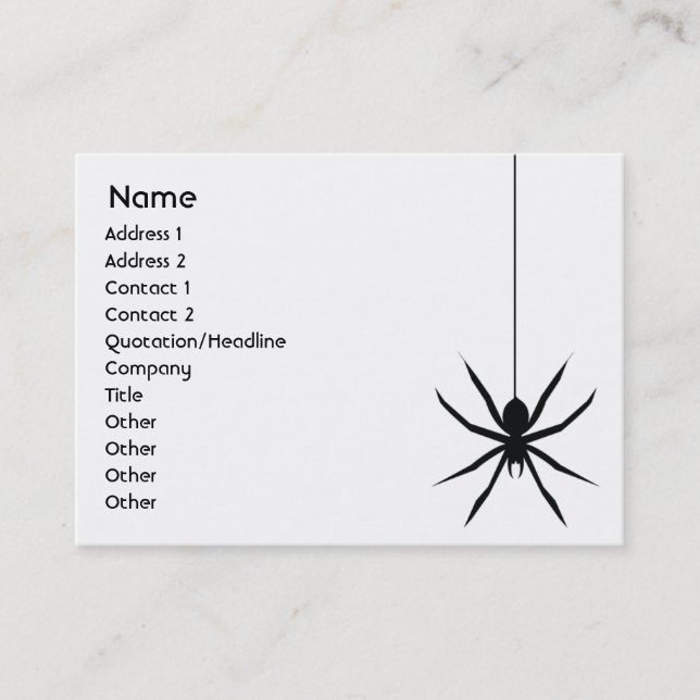 Spider - Chubby Business Card (Front)
