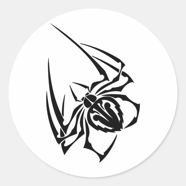 Spider Classic Round Sticker (Front)