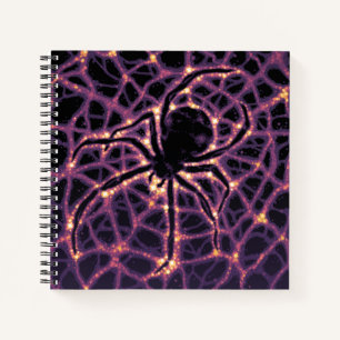 Spider Cosmic Web, Halloween Galaxy of Horrors Notebook