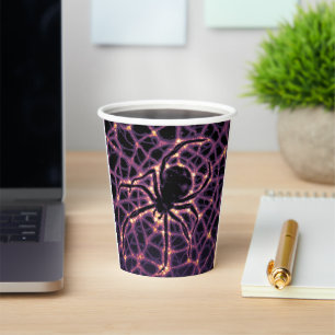Spider Cosmic Web, Halloween Galaxy of Horrors Paper Cups