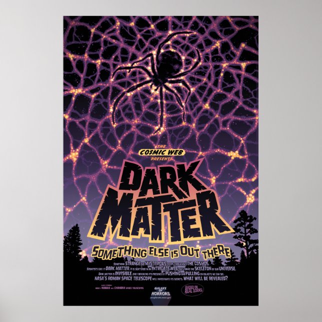 Spider Cosmic Web, Halloween Galaxy of Horrors Poster (Front)