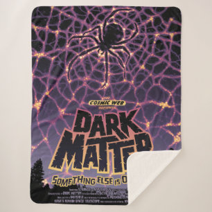 Spider Cosmic Web, Halloween Galaxy of Horrors Sherpa Blanket