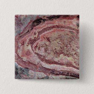 Spider Crater, Western Australia 2 Inch Square Button