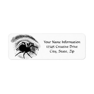 Spider Crawling Out of Eye Socket Adresse de retou