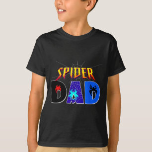 Spider Dad Shirt Birthday Fathers Day Halloween Co