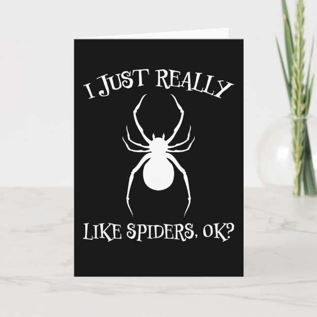 Spider Design Disgust Arachnid Cool Terrarium Gift Card (Front)