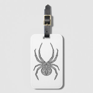 Spider Doodle Luggage Tag