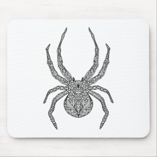 Spider Doodle Mouse Pad