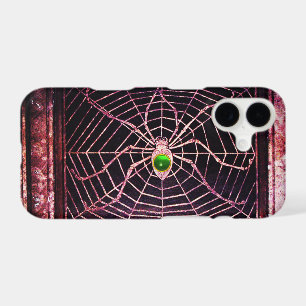 SPIDER ET WEB Green Emerald Gem Black