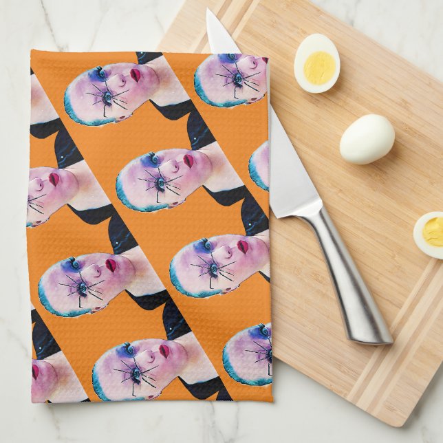 Spider Eye Kitchen Towel (Quarter Fold)