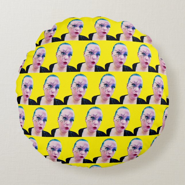 Spider Eye Round Pillow (Front)