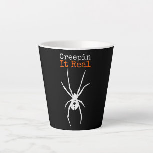 Spider G Funny Halloween Costume - Creepin It Real Latte Mug