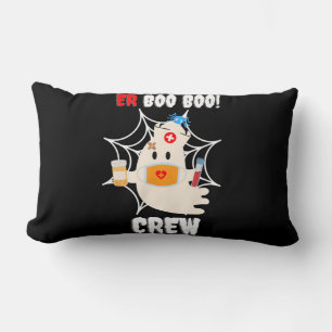 Spider Gift Boo Crew Nurse Halloween Cute Spider Lumbar Pillow