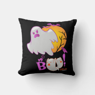 Spider Gift Boo Ghost Bats Spider Creepy Halloween Throw Pillow