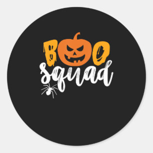 Spider Gift Boo Squad - Pumpkin Spider Halloween Classic Round Sticker