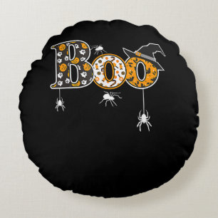Spider Gift Halloween Boo Spider Round Pillow