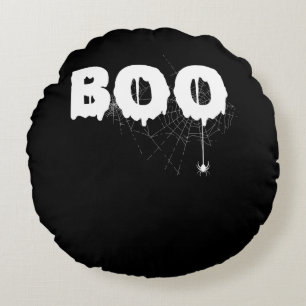 Spider Gift Halloween Funny Scary Little Spider Round Pillow