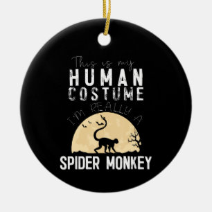 Spider Gift Halloween Human Costume Spider Ceramic Ornament
