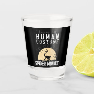 Spider Gift Halloween Human Costume Spider Shot Glass