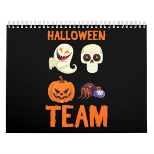 Spider Gift Halloween Team Pumpkin Ghost Spider Calendar