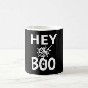 Spider Gift   Hey Boo Halloween Funny Spider Web Coffee Mug