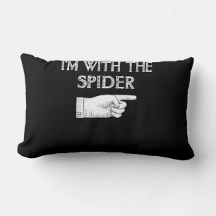 Spider Gift I'm With The Spider Costume Matching Lumbar Pillow