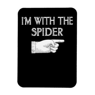 Spider Gift   I'm With The Spider Costume Matching Magnet