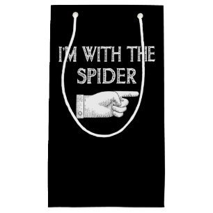 Spider Gift I'm With The Spider Costume Matching Small Gift Bag