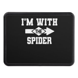 Spider Gift   I'm With The Spider Costume Matching Trailer Hitch Cover