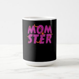 Spider Gift   MOMSTER Spider Net And Bat Halloween Coffee Mug