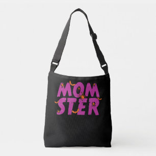 Spider Gift MOMSTER Spider Net And Bat Halloween Crossbody Bag