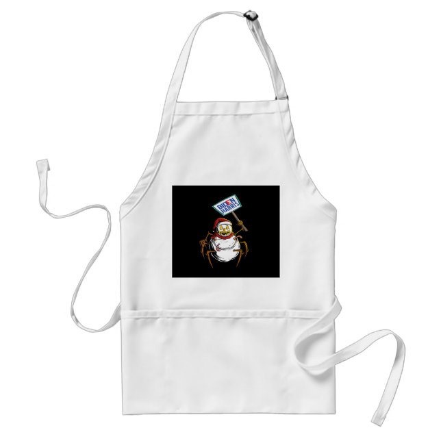 Spider Gift | Scary Snowman Spider Monsters Voting Standard Apron (Front)