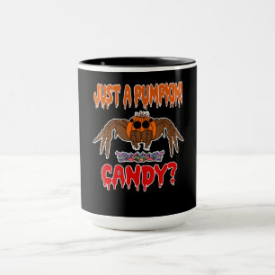 Spider Gift   Spider With Pumpkin in Head Offering Mug