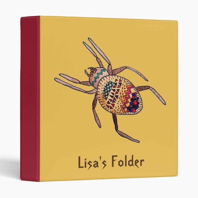 Spider Gothic tween teeanger school Binder (Front/Spine)