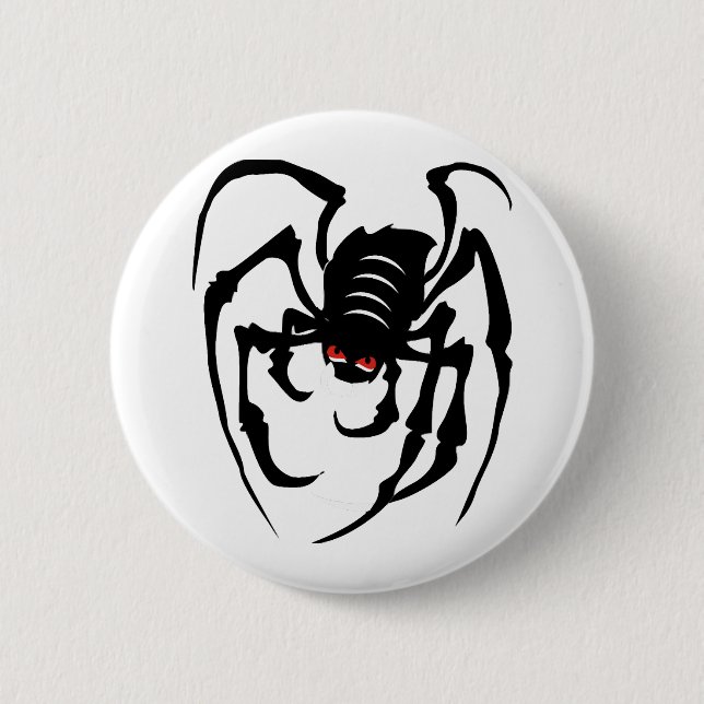 Spider Halloween 2 Inch Round Button (Front)