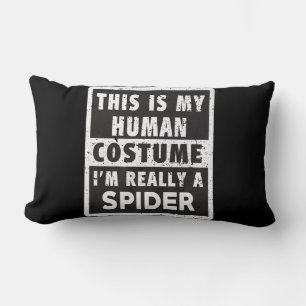Spider Halloween Costume Funny Spider Costume Gift Lumbar Pillow