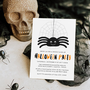 Spider Halloween Party Invitation