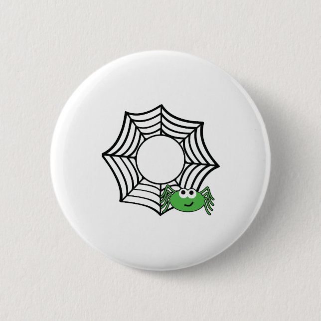 Spider halloween t shirts halloween 2 inch round button (Front)