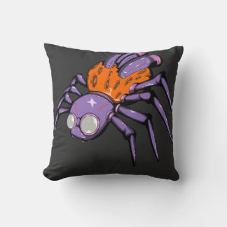 Spider halloween throw pillow