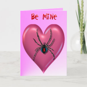 Spider Heart Valentine Card