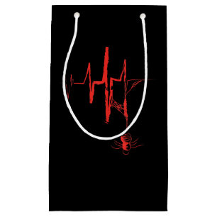 Spider Heartbeat Halloween Party Red And Bloody Small Gift Bag