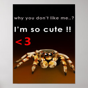 Spider I'm So Cute Spider Lover Gift Poster