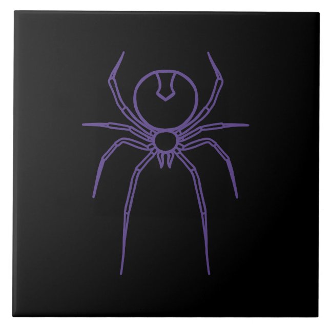 Spider in Purple and Black Tile (Front)