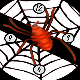 Spider in web watch